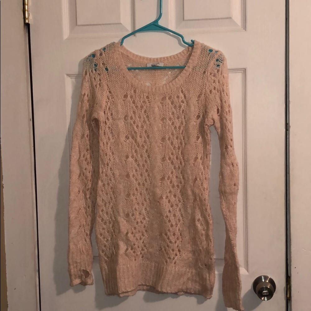 Light pink Delia's sweater